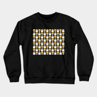 Halloween Ghosts And Candy Corn Crewneck Sweatshirt